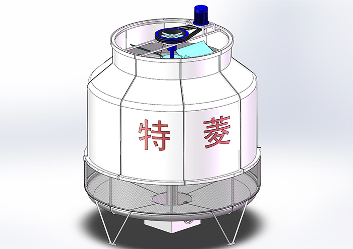 廣東開(kāi)式圓形逆流冷卻塔